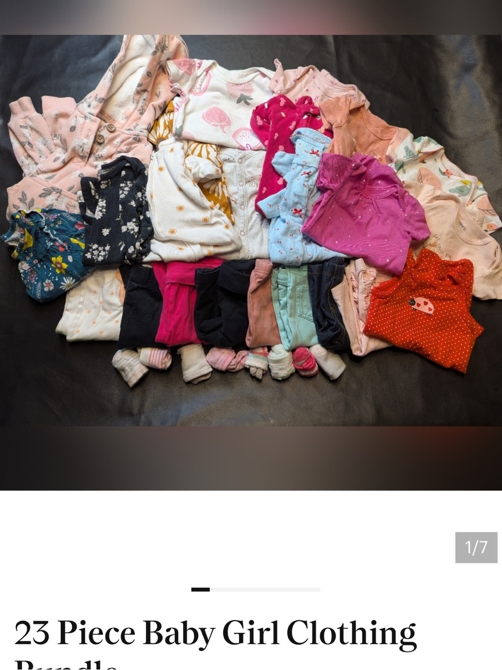 23 Piece Baby Girl Clothing Bundle